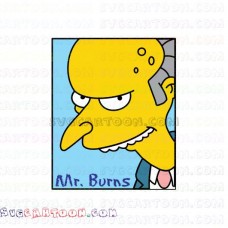 Mr Burns The Simpsons svg dxf eps pdf png