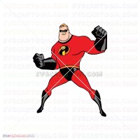 Mr Incredible The Incredibles 017 svg dxf eps pdf png