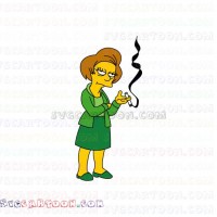 Mrs Edna Krabappel The Simpsons svg dxf eps pdf png