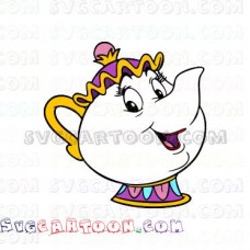 Mrs Potts Beauty and the Beast svg dxf eps pdf png