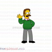 Ned Flanders The Simpsons svg dxf eps pdf png
