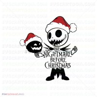 Nightmare Before Christmas With Jack Skellington Jack Skellington svg dxf eps pdf png
