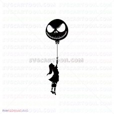 Nightmare Face Baloon Jack Skellington svg dxf eps pdf png