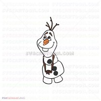 Olaf Frozen 019 svg dxf eps pdf png