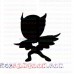 Owlette Black Silhouettes PJ Masks svg dxf eps pdf png