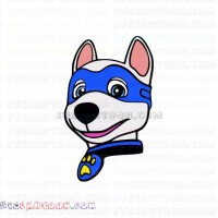Paw Patrol Apollo the Super Pup Face svg dxf eps pdf png