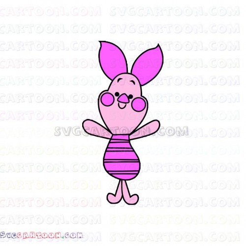 Download Piglet Baby Winnie the Pooh 21 svg dxf eps pdf png