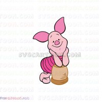 Piglet Winnie the Pooh 14 svg dxf eps pdf png