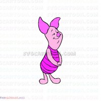Piglet Winnie the Pooh 8 svg dxf eps pdf png