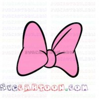 Pink Bow Mickey Mouse svg dxf eps pdf png