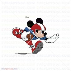 Playing football Mickey Mouse 003 svg dxf eps pdf png