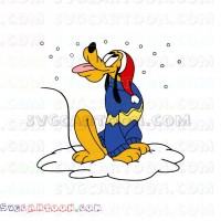 Pluto Santa Christmas Mickey Mouse svg dxf eps pdf png