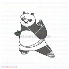 Po Kung Fu Panda 003 svg dxf eps pdf png