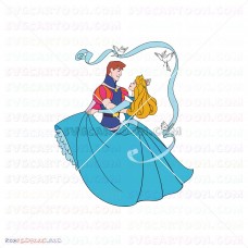 Prince Phillip and Princess Aurora Sleeping Beauty 010 svg dxf eps pdf png