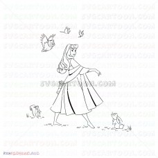 Princess Aurora Sleeping Beauty 007 svg dxf eps pdf png