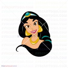 Princess Jasmine Aladdin 004 svg dxf eps pdf png