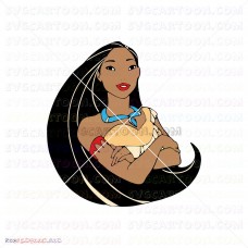 Princess Pocahontas 002 svg dxf eps pdf png