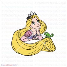 Princess Rapunzel Tangled 007 svg dxf eps pdf png
