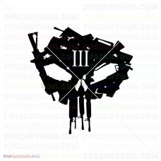 Punisher Silhouette 003 svg dxf eps pdf png