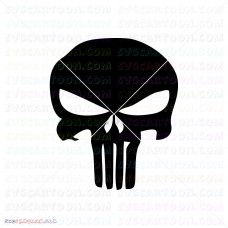 Punisher Silhouette 004 svg dxf eps pdf png