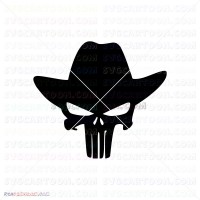 Punisher Silhouette 006 svg dxf eps pdf png