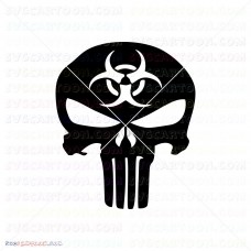 Punisher Silhouette 010 svg dxf eps pdf png
