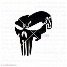 Punisher Silhouette 016 svg dxf eps pdf png