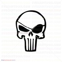 Punisher Silhouette 020 svg dxf eps pdf png