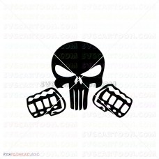 Punisher Silhouette 021 svg dxf eps pdf png