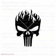 Punisher Silhouette 022 svg dxf eps pdf png