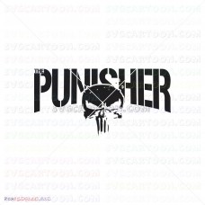 Punisher Silhouette 023 svg dxf eps pdf png