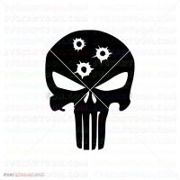Punisher Silhouette 024 svg dxf eps pdf png