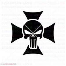 Punisher Silhouette 025 svg dxf eps pdf png