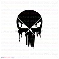 Punisher Silhouette 026 svg dxf eps pdf png