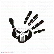 Punisher Silhouette 029 svg dxf eps pdf png