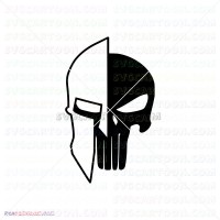 Punisher Silhouette 033 svg dxf eps pdf png