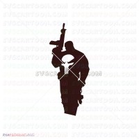 Punisher Silhouette 035 svg dxf eps pdf png