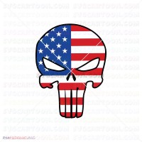 Punisher Silhouette 036 svg dxf eps pdf png