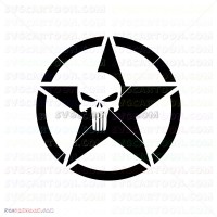 Punisher Silhouette 037 svg dxf eps pdf png