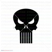 Punisher Silhouette 038 svg dxf eps pdf png