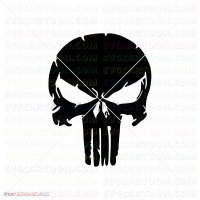 Punisher Silhouette 039 svg dxf eps pdf png