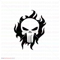 Punisher Silhouette 042 svg dxf eps pdf png