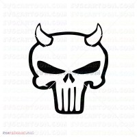 Punisher Silhouette 044 svg dxf eps pdf png