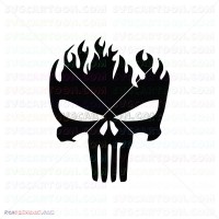 Punisher Silhouette 045 svg dxf eps pdf png