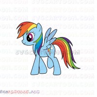 Rainbow Dash My Little Pony svg dxf eps pdf png