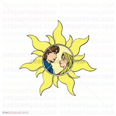 Rapunzel and Flynn Rider in Mirror Sun Tangled 008 svg dxf eps pdf png