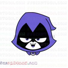 Raven Face Teen Titans Go svg dxf eps pdf png
