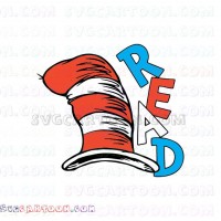 Read Hat Dr Seuss The Cat in the Hat svg dxf eps pdf png