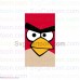 Red The Angry Birds Face 4 svg dxf eps pdf png