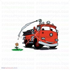 Red Watering Flower Car Cars 059 svg dxf eps pdf png